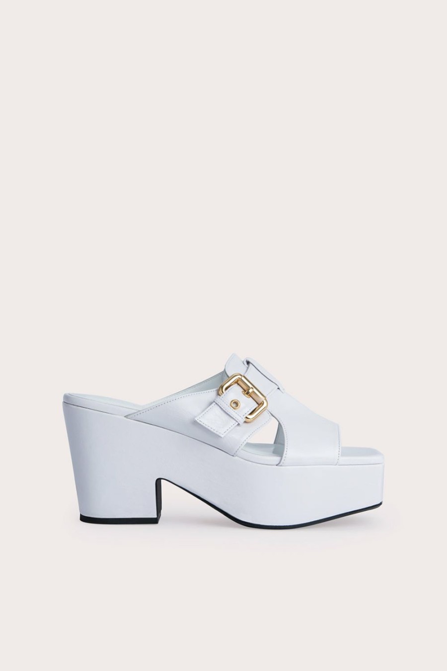 Shoes BY FAR  | Lenka White Gloss Leather